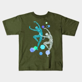 Blue Dancer Kids T-Shirt